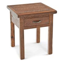 Oak Meadows 1 Drawer Reclaimed Barn Wood End Table