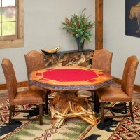 Rustic Redwood & Juniper Game Table