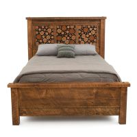 Rustic Campfire Barnwood Bed