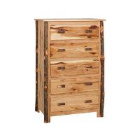 Saranac Hickory 5 Drawer Log Chest