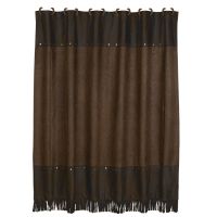 Caldwell Tooled Leather Shower Curtain