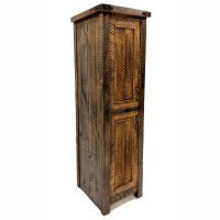 Timber Haven Double Door Linen Closet--18 inch, Hinge left, Antique Barnwood finish