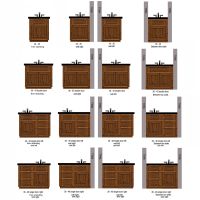 Rustic Chevron Barnwood Vanity