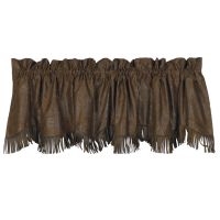 Caldwell Tooled Faux Leather Valance