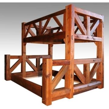 Rustic Barnwood Bunk Bed Timber Frame