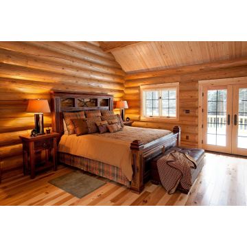 Barn Wood Bed with Forged Branches