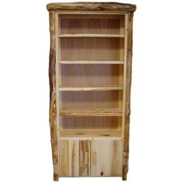 Rustic Log Bookcase