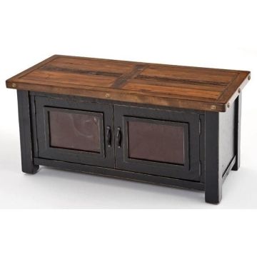 Painted Cottage 2 Door Coffee Table - Black Harvest