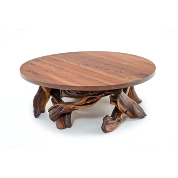 Juniper Base Coffee Table - Rustic Barnwood base finish