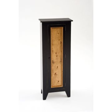 Painted Furniture One Door Cupboard with Barnwood Panel in Door
