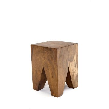 Natural Wood Furniture End Table - Design One
