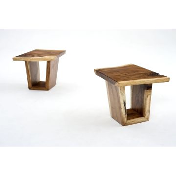 Live Edge Golden Walnut End Tables