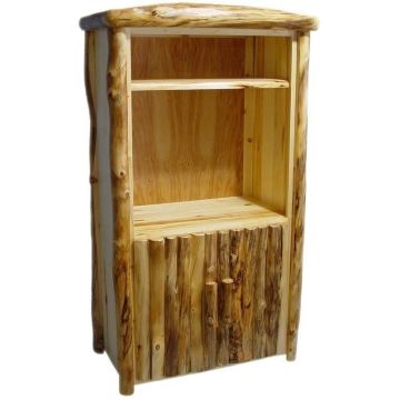 Log Entertainment Center - TV Stand