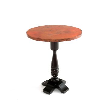 Old World Hammered Copper Pub Table
