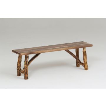 Farmhouse Black Walnut & Hickory Bench