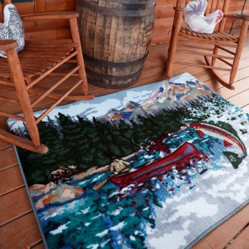 Paint By Numbers Vintage Rustic Rug