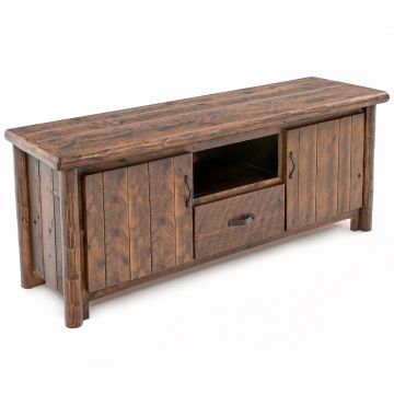 Olde Towne Entertainment Center in Barnwood Lager Finish