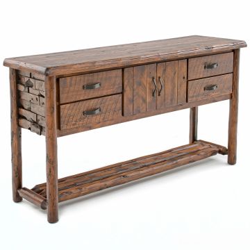 Westcliffe Pointe 4 Drawer Sideboard in Barnwood Lager Finish