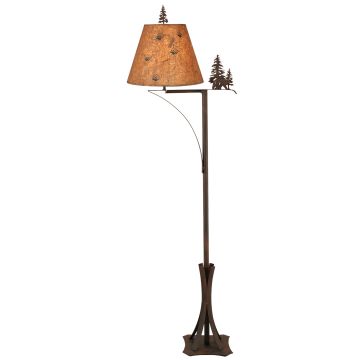 Wrought Iron Walking Bear Floor Lamp