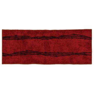 Red 24x60 Barbwire Rug