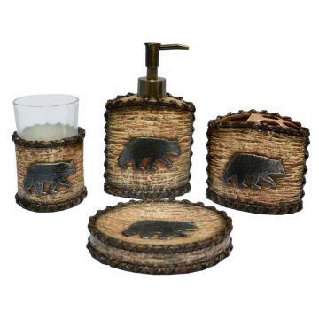 4 PC Bear Bath Set
