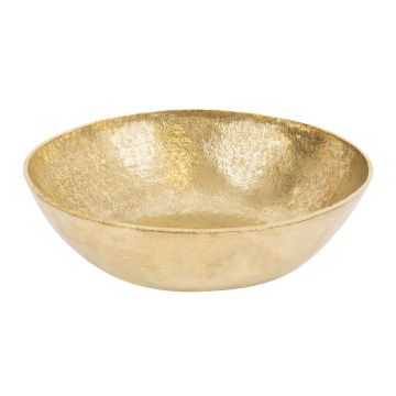 14" Small Round Polished Brass Terra Firma Brass Vessel Sink