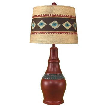 Rustic Rio Grande Ribbed Accent Table Lamp