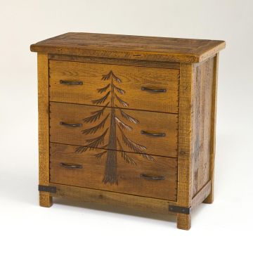 Giant Grove 3 Drawer Reclaimed Barn Wood Chest