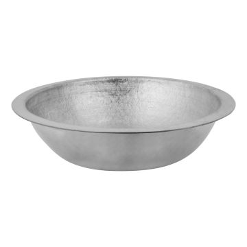 16" Round Nickel Terra Firma Copper Bathroom Sink