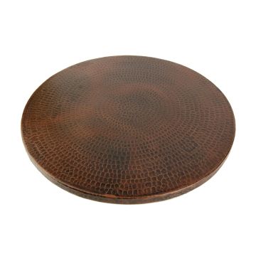 20" Oil Rubbed Bronze Hammered Copper Lazy Susan