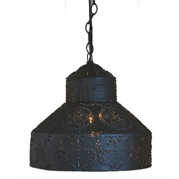 Rustic Punched Star Deluxe Pendant Light