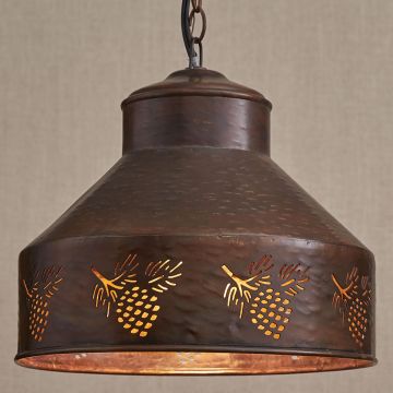 Rustic Pinecone Pendant Light