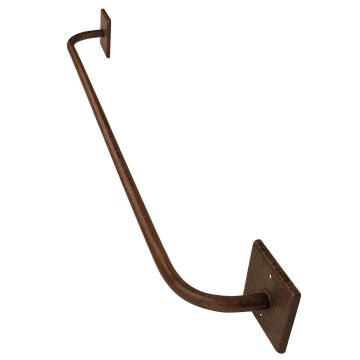 30" Oil Rubbed Bronze Hammered Copper Towel Bar
