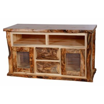 Aspen Ridge Log TV Console