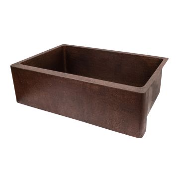 33" Apron Front Oil Rubbed Bronze Terra Firma Single Basin Kitchen Sink
