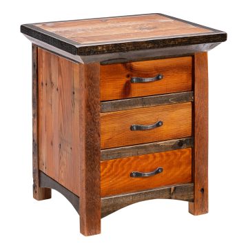 Mossy Oak Natchez Trace Reclaimed 3 Drawer Nightstand