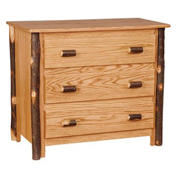Saranac Hickory 3 Drawer Log Chest