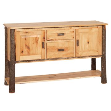 Saranac Hickory 2 Door 2 Drawer Log Server