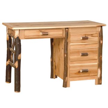 Saranac Hickory Log Student Desk