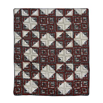 Log Cabin Star Throw