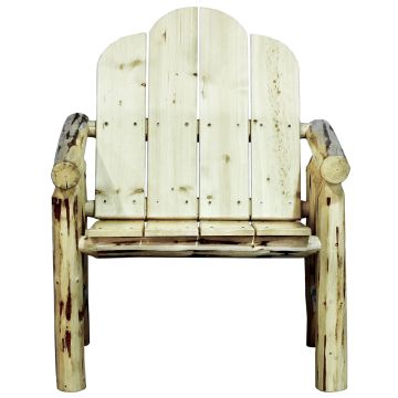 Log Deck Chair- shown Unfinished
