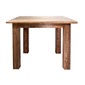 Homestead Rough Sawn Square Dining Table