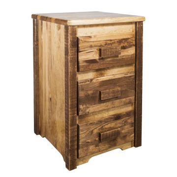 Homestead Rough Sawn 3 Drawer Nightstand