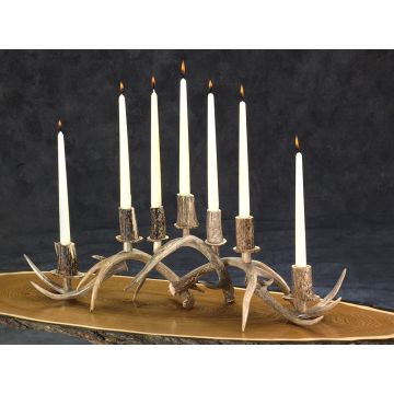 Mantle Piece Antler Candle Holder (7 candles)