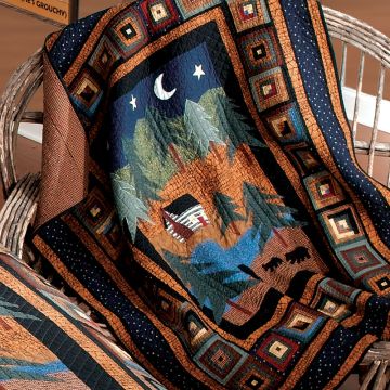 Midnight Bear Throw