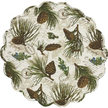 Rustic Walk in the Woods Round Placemats