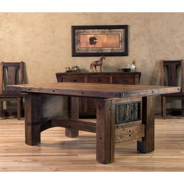 Adventure Mountain Dining Table with Winding Ridge Chairs