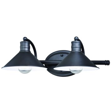 Akron 2-Light Oil Rubbed Bronze Vanity Light