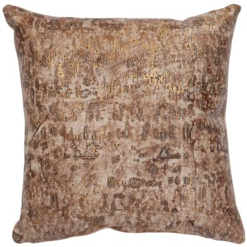 Allure Embossed Leather Decor Pillow