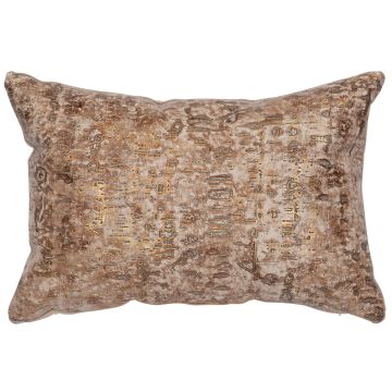 Allure Embossed Leather Rectangle Decor Pillow